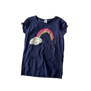 Gymboree Outlet Girls Rainbow Clouds Short Bow Sequin Sparkle Sz 10